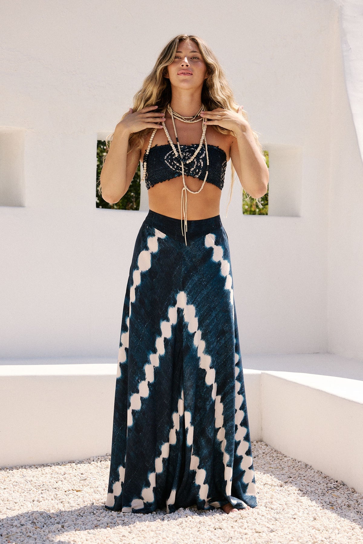 Esme Maxi Skirt - Indigo