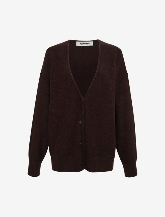 Longline Cardigan - Espresso