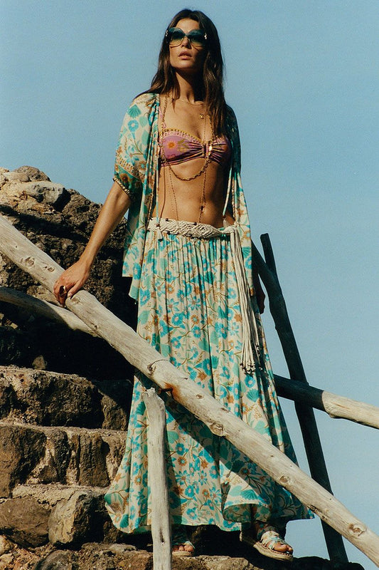 Goldie Maxi Skirt - Lagoon