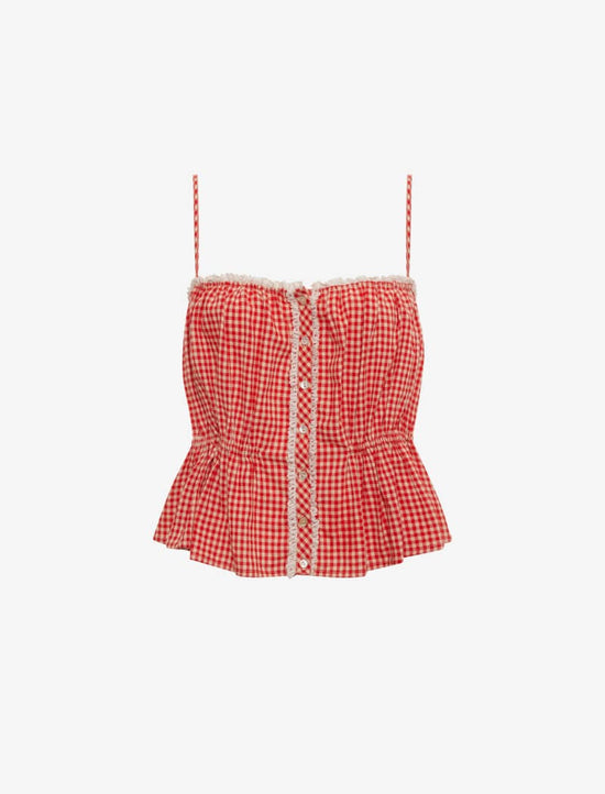 Picnic Tank - Cherry Gingham