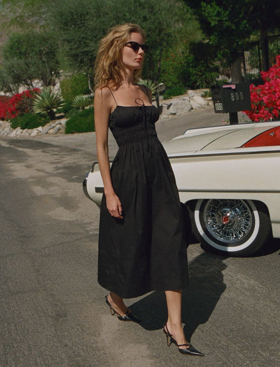 Positano Midi Dress - Black