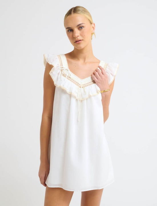 Teacup Mini Dress - White