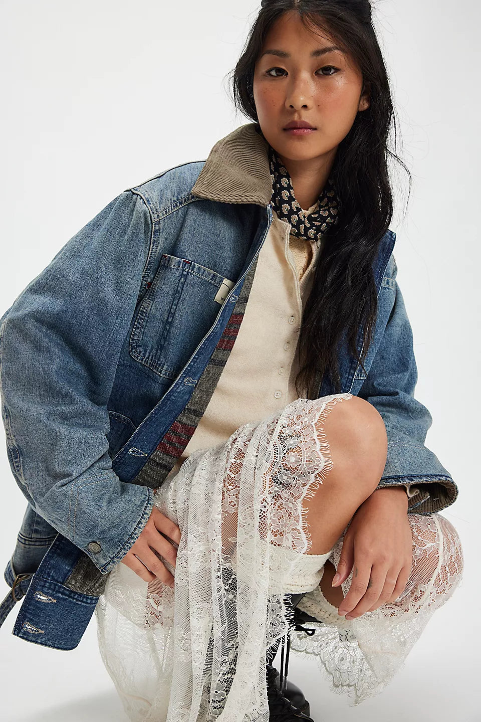 Sweet Talk Denim Barn Coat - Century Wash