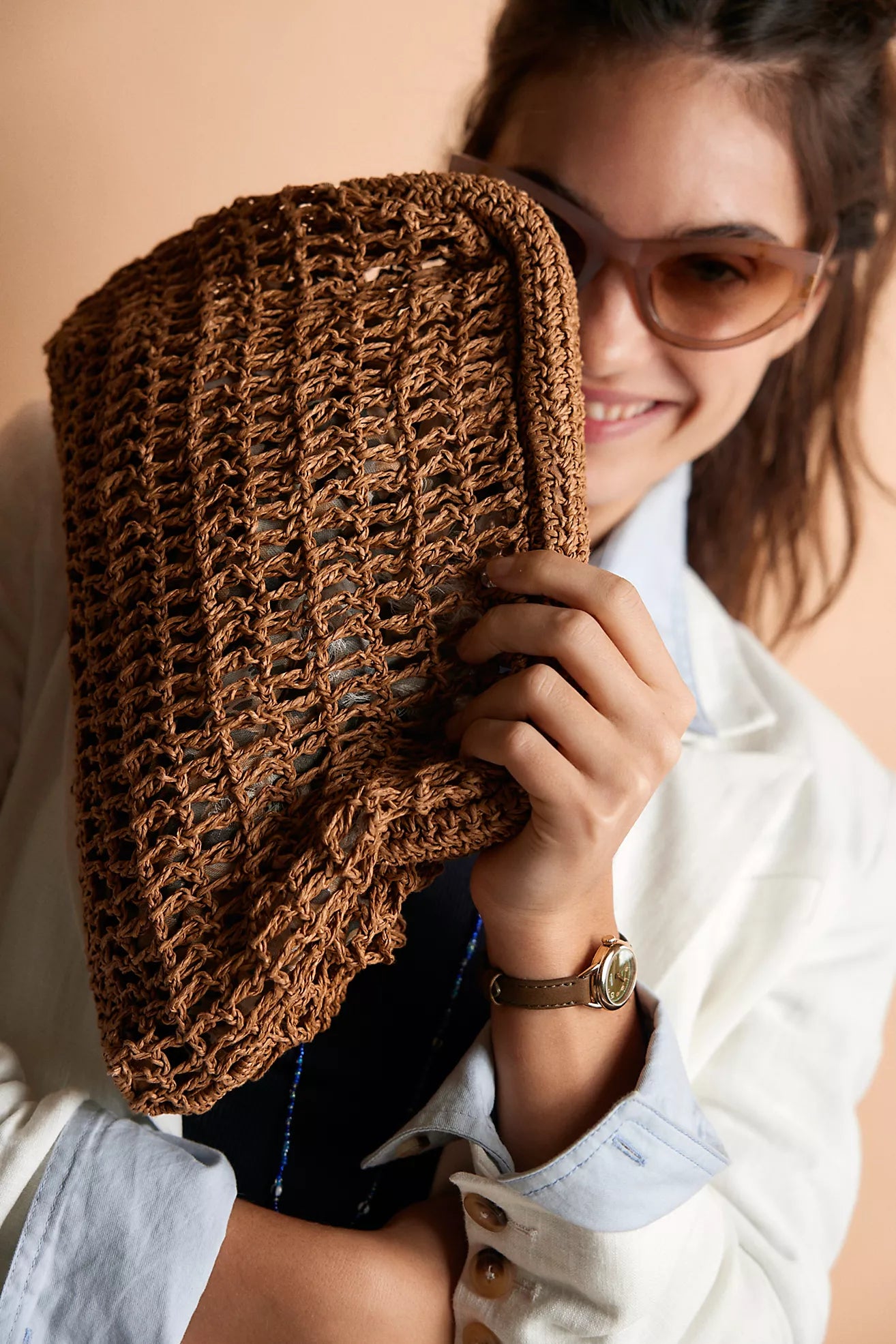 Sand Bound Clutch - Tan