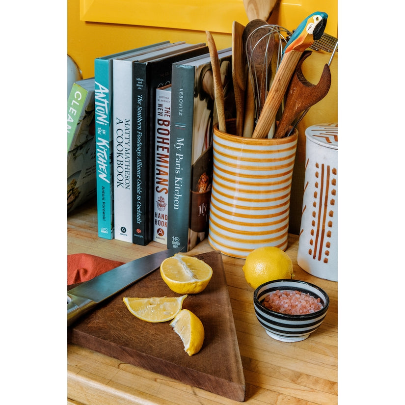 Moroccan Ceramic - Hand-Painted Kitchen Utensil Holder