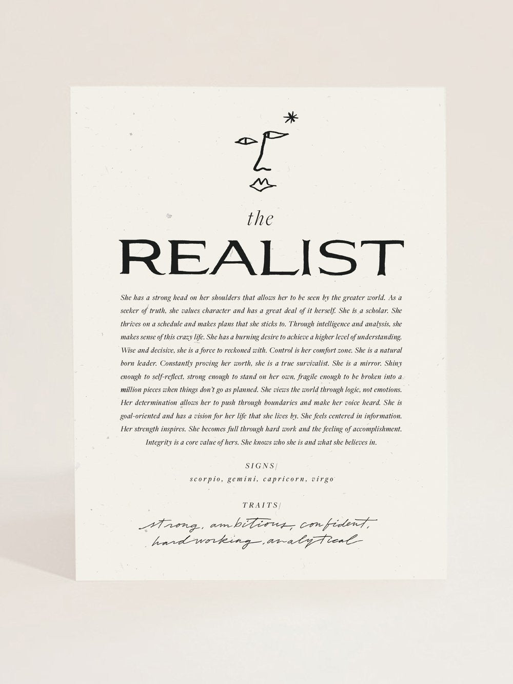 The Realist Art Print