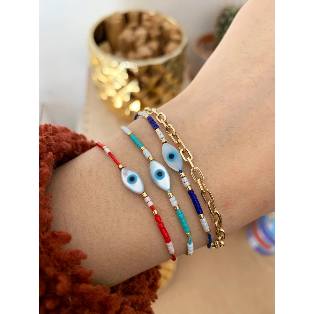 Evil Eye Cord Bracelet