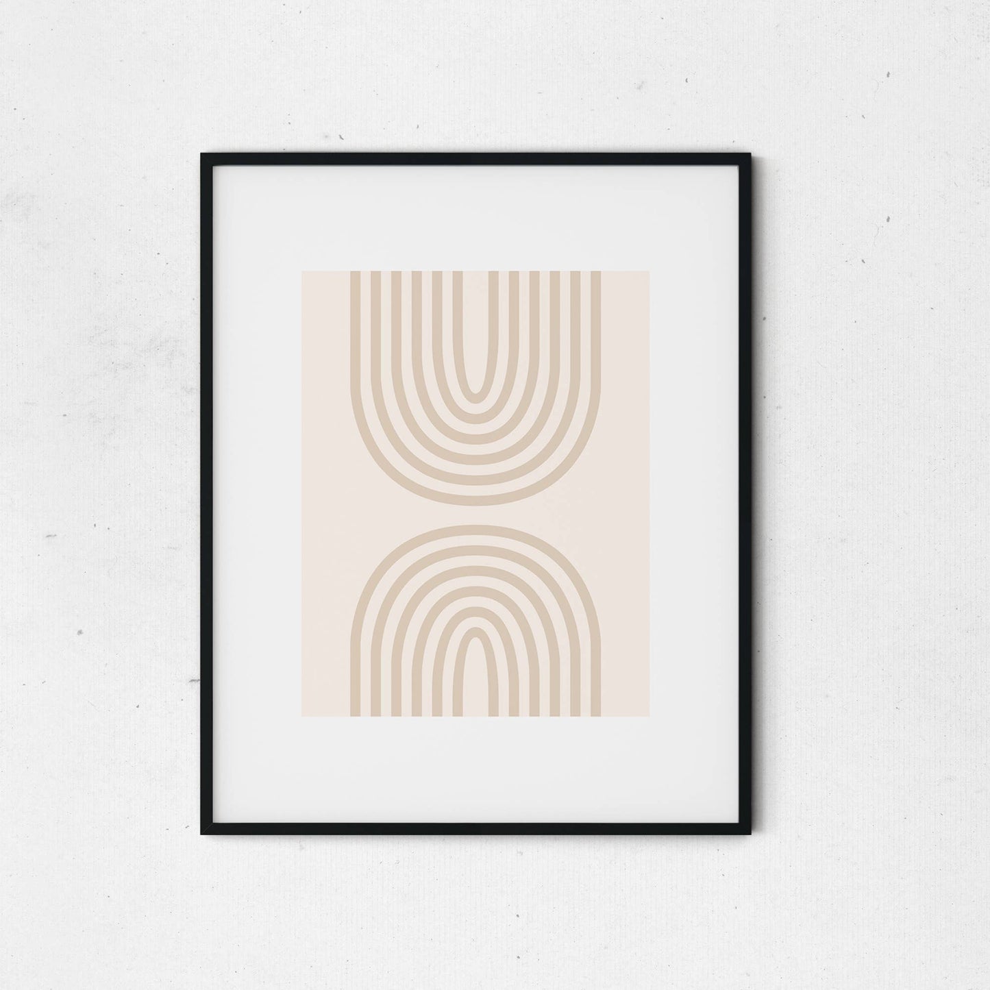 Modern Arches Pink Blush Minimalist Wall Art Print